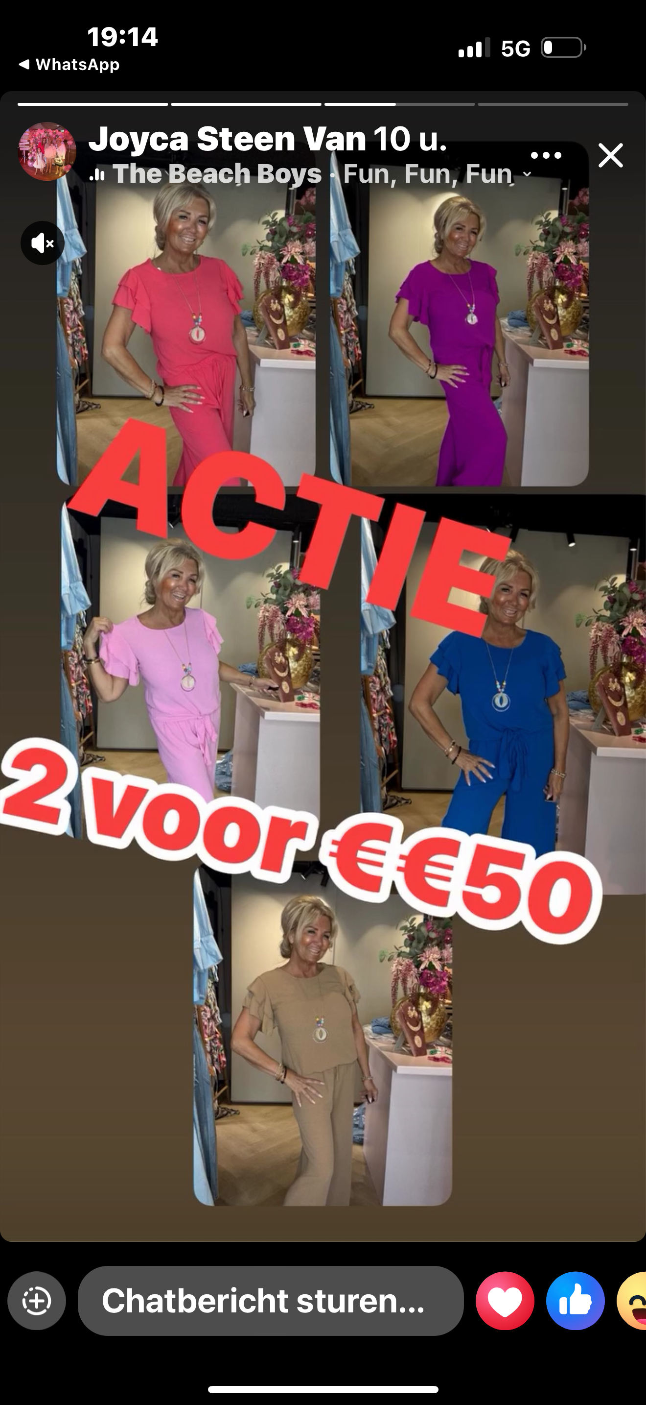 2-Delige Set Joy Roze